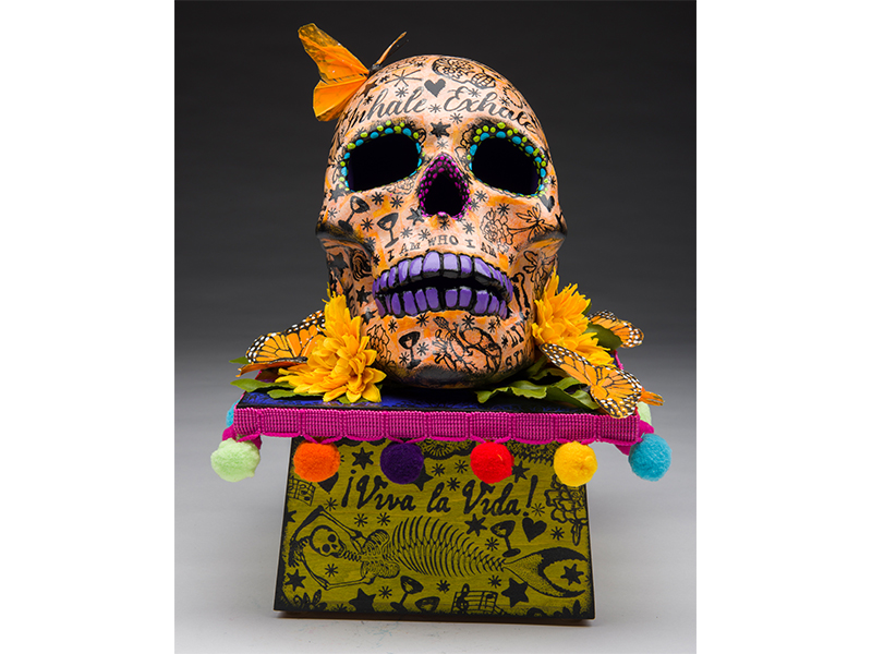 skull art auction