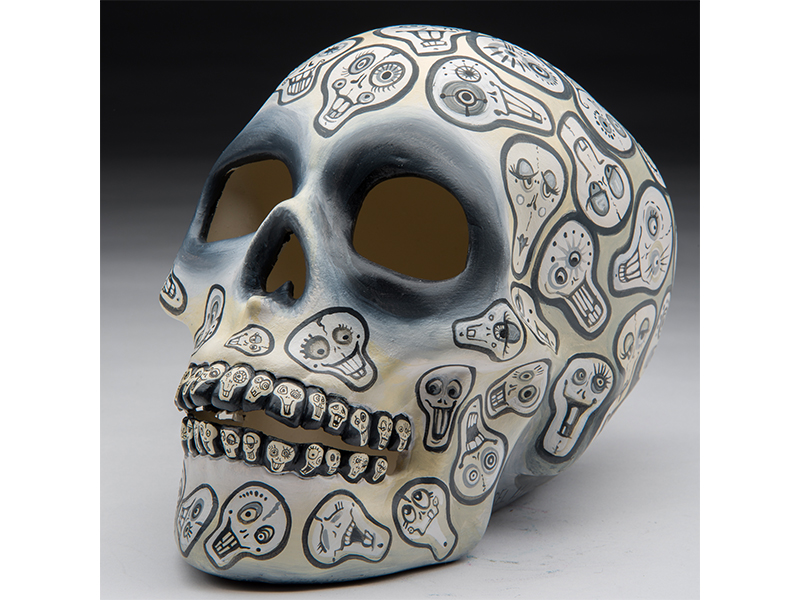 skull art auction