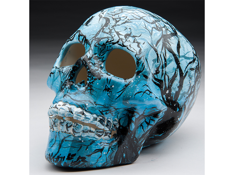skull art auction
